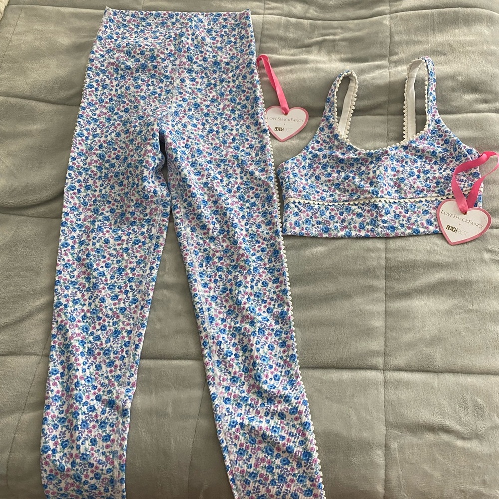 Love Shack Fancy x Beach Riot floral set